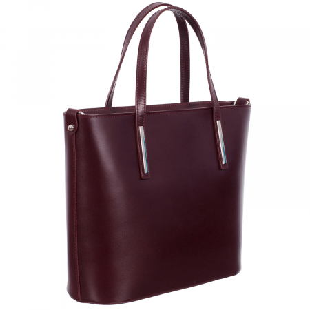Genți & Poșete Piele Naturală - Geantă din piele naturală bordo 8012