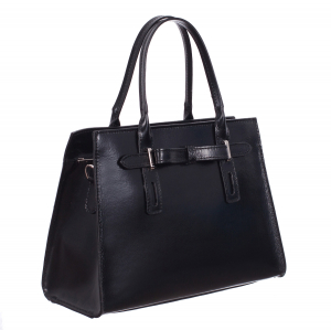 Genți Moderne - Geantă din piele naturală neagră 8030