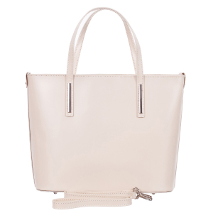 Geantă din piele naturală cu model laser-cut nude 8031 [2]