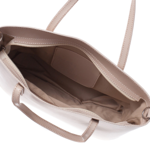 Geantă din piele naturală cu model laser-cut nude 8031 [3]