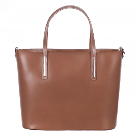 Geantă din piele naturală cafeniu 8012 [2]