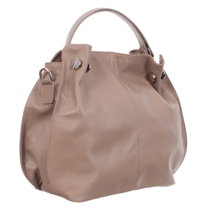 Genți Moderne - Geantă Carlia, din piele naturală taupe 8009