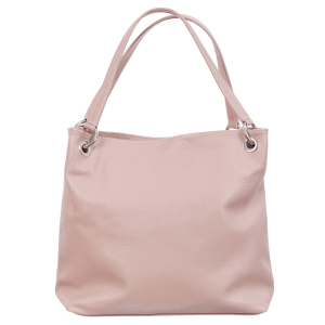 Geantă din piele naturală roz pudrat 8011 [1]