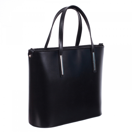 Genți & Poșete Piele Naturală - Geantă din piele naturală neagră 8012