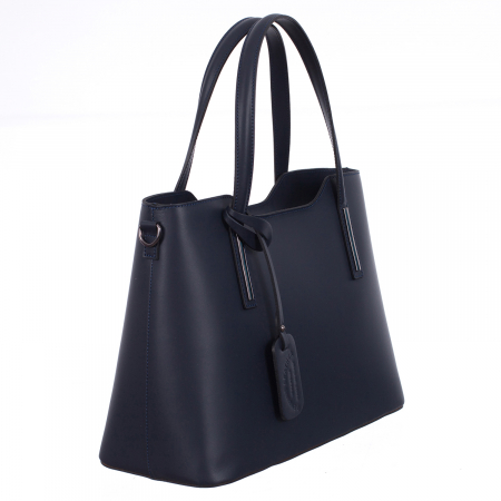Geantă Model Mare Emma, bleumarin din piele naturală 8008 [0]