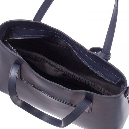 Geantă Model Mare Emma, bleumarin din piele naturală 8008 [3]