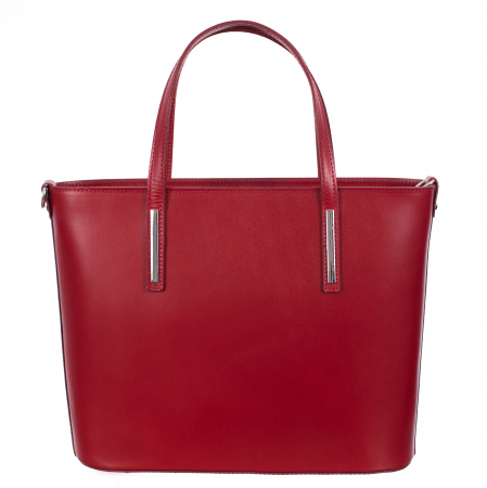 Geantă din piele naturală roșie 8012 [1]