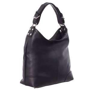 Genți Moderne - Geantă din piele naturală neagră 8022