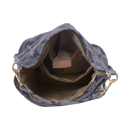 Geantă Elaine, din piele naturală gri antracit 8070 [2]