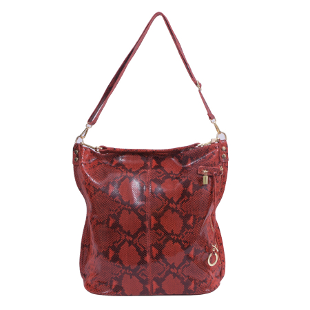 Geantă Elaine, din piele naturală rosie 8070 [1]