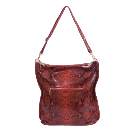 Geantă Elaine, din piele naturală rosie 8070 [3]