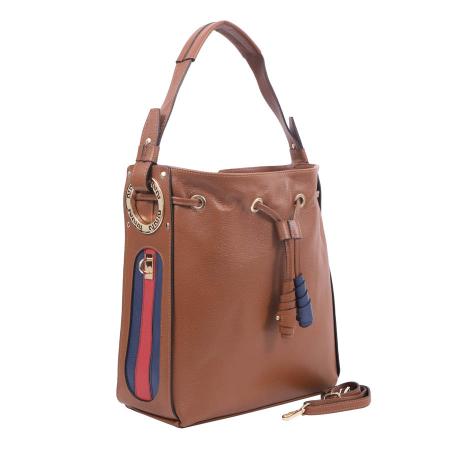 Genți Piele Autentică - Geantă Eliana, din piele naturală maro 8062