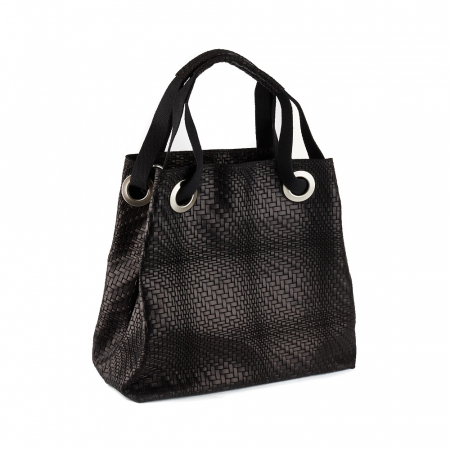 Geantă Estella, din piele naturală neagra 8078 [0]