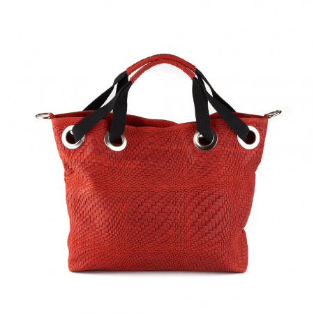 Geantă Estella, din piele naturală rosie 8078 [3]