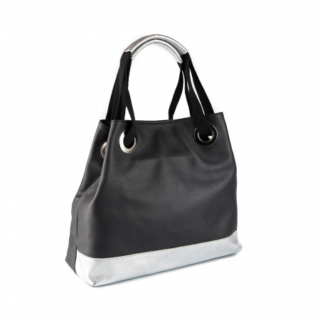 Geantă Esther, piele naturala, negru, 8076 [0]