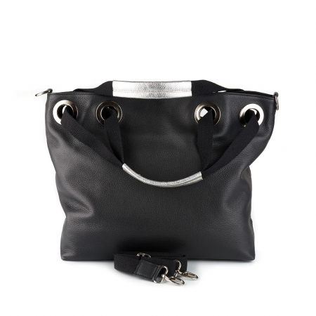 Geantă Esther, piele naturala, negru, 8076 [2]