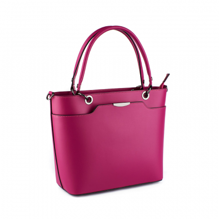 Geantă Federica, din piele roz aprins 8034 [0]