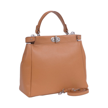 Genți Piele Autentică - Geantă Gracie, din piele naturală maro, 8073