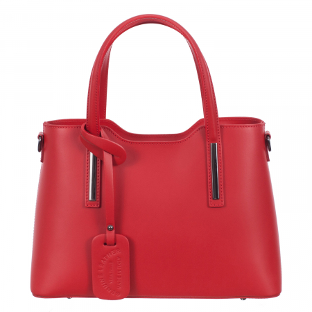 Geantă roșie din piele naturală 8021 [1]