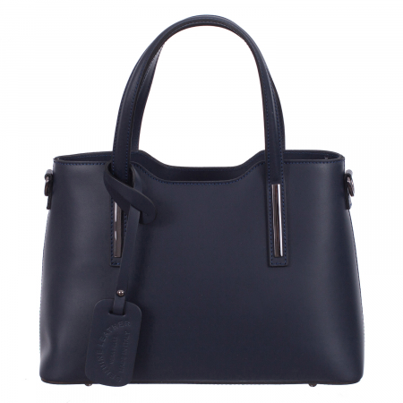 Geantă bleumarin din piele naturală 8021 [1]