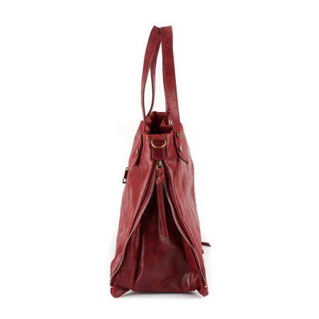 Geantă Kristen, din piele naturală bordo 8104 [4]