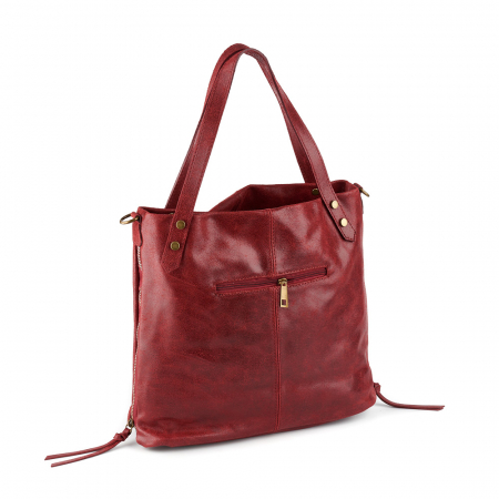 Geantă Kristen, din piele naturală bordo 8104 [1]