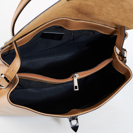 Geantă Leonie, maro din piele naturală 8106 [5]