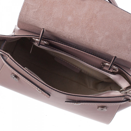 Geantă roz pal din piele naturală 8023 [4]