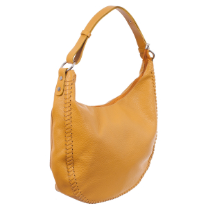 Geantă galbenă din piele naturală fină 8010 [0]