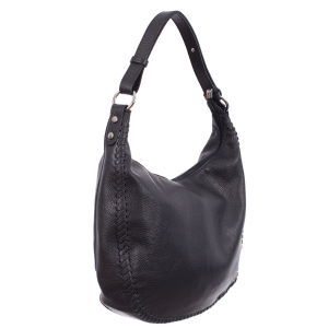 Genți Moderne - Geantă neagră din piele naturală fină 8010