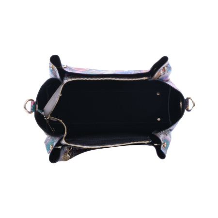 Geantă Rainbow, piele naturala imprimeu multicolor, 8054 [5]