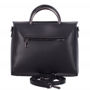 Geantă neagră din piele naturală 8035 [2]