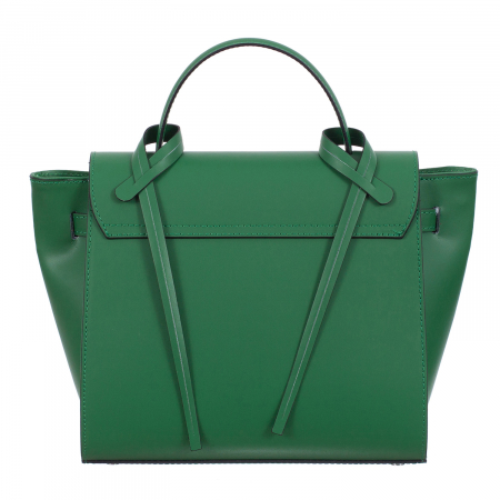 Geantă verde din piele naturală 8023 [3]