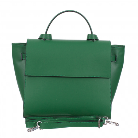 Geantă verde din piele naturală 8023 [2]