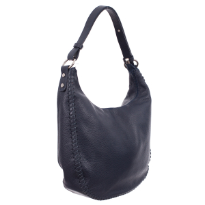 Geantă bleumarin din piele naturală fină 8010 [0]