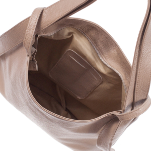 Geantă tip rucsac nude din piele naturală moale 8027 [3]