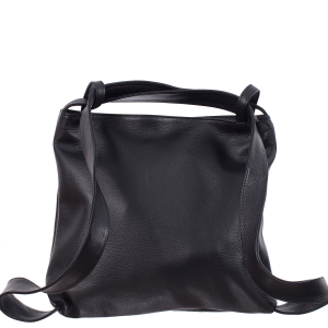 Geantă tip rucsac negru din piele naturală moale 8027 [1]