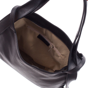 Geantă tip rucsac negru din piele naturală moale 8027 [2]