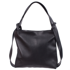 Geantă tip rucsac negru din piele naturală moale 8027 [3]