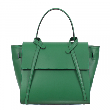 Geantă verde din piele naturală 8023 [1]