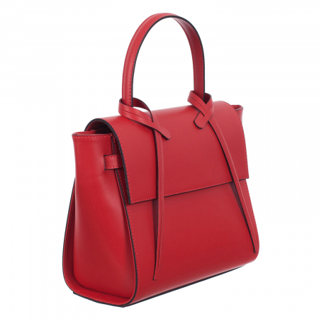 Genți Casual - Geantă roșie din piele naturală 8023