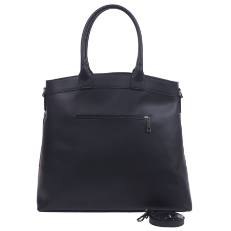 Geantă Adria, piele naturala, maro si negru, 8082 [3]