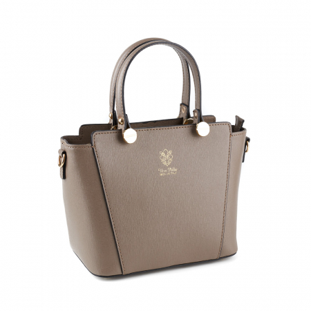 Culori Genți - Geantă Yasmine, din piele naturală bej, 8094