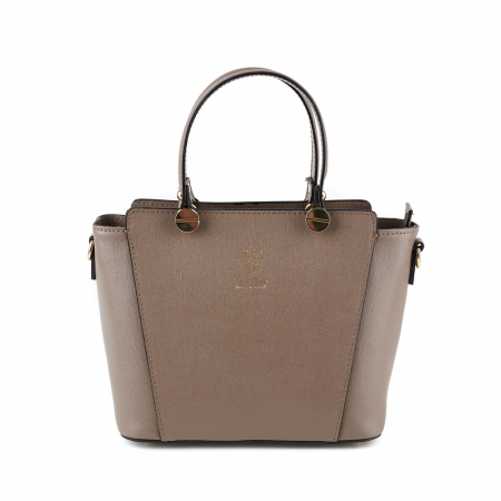 Geantă Yasmine, din piele naturală bej, 8094 [1]