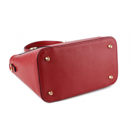 Geantă Yasmine, din piele naturală rosie, 8094 [3]