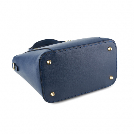 Geantă Yasmine, din piele naturală albastra, 8094 [3]