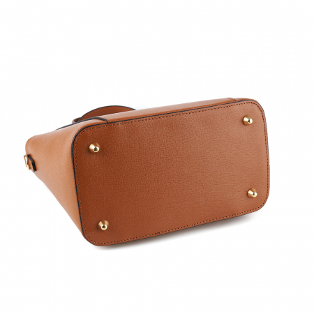 Geantă Yasmine, din piele naturală maro, 8094 [3]