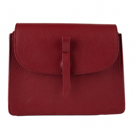 Poseta Hazel din piele naturala bordo de umar sau crossbody,8231 [1]
