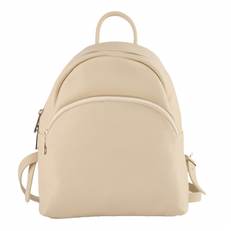 Rucsac Aida din piele naturală crem, 8114 [1]