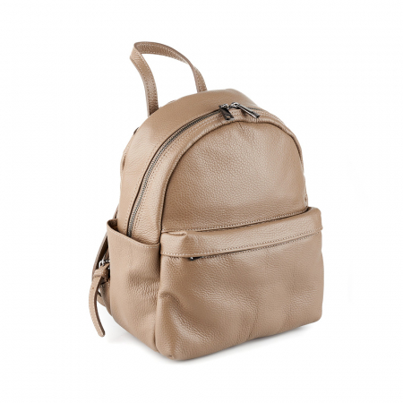 Rucsac Talida, din piele naturală nude, 8111